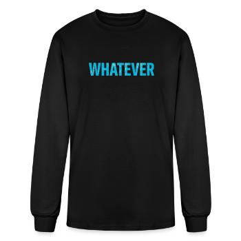 Whatever Minimalist - Men's Long Sleeve T-Shirt - black - Front