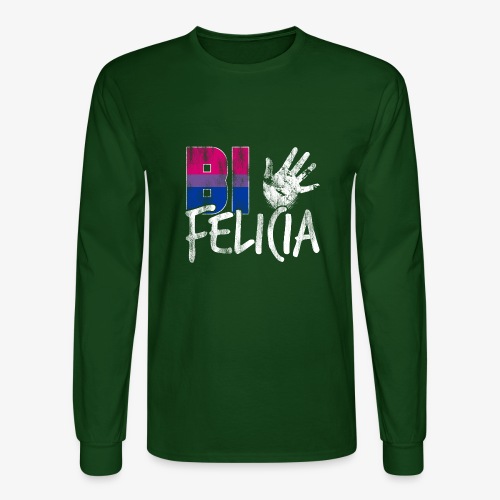 Bi Felicia Funny Bisexual Pride Flag - Men's Long Sleeve T-Shirt