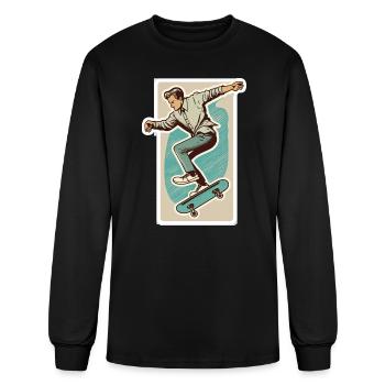 Skater Boy - Men's Long Sleeve T-Shirt - black - Front