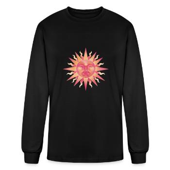 celestial sun - Men's Long Sleeve T-Shirt - black - Front