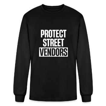 Protect Street Vendors Business Mind Dealers - Men's Long Sleeve T-Shirt - black - Front