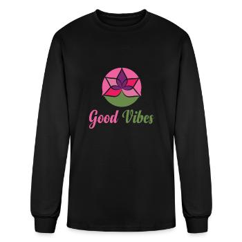 Goodvibes Chakra Healing Buddhist Hypnosis - Men's Long Sleeve T-Shirt - black - Front