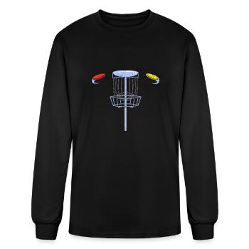 Disc Golf Disc Golfer - Men's Long Sleeve T-Shirt - black - Front