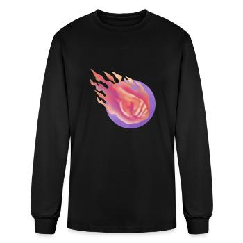 celestial meteor - Men's Long Sleeve T-Shirt - black - Front
