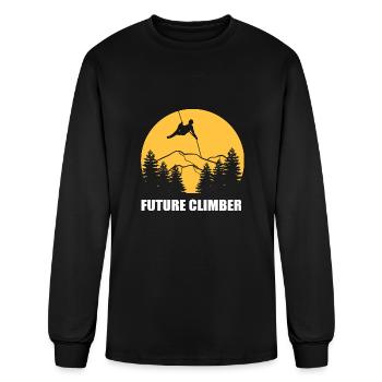 Future Climber Backcountry Hiker Gift - Men's Long Sleeve T-Shirt - black - Front