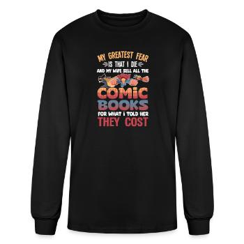 Comic Books Collector - Men's Long Sleeve T-Shirt - black - Front