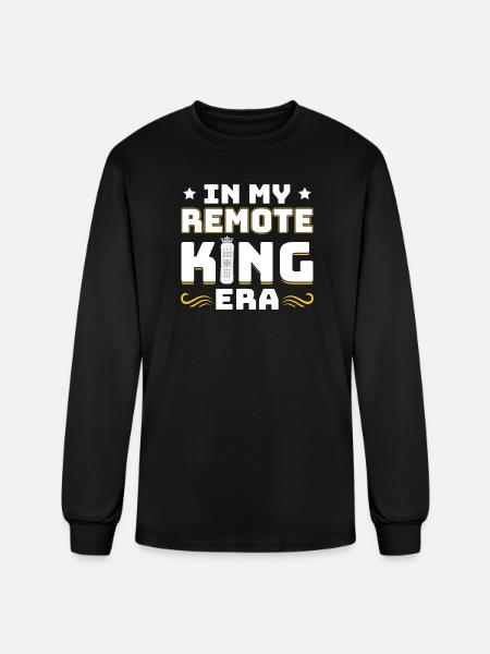 Remote Control King - Men's Long Sleeve T-Shirt - black