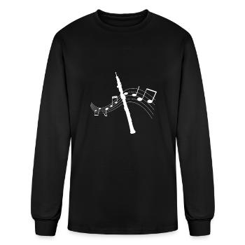 Oboe Instrument Band Member Gift - Men's Long Sleeve T-Shirt - black - Front