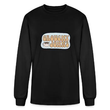 Hand-drawn GJ Logo - Men's Long Sleeve T-Shirt - black - Front