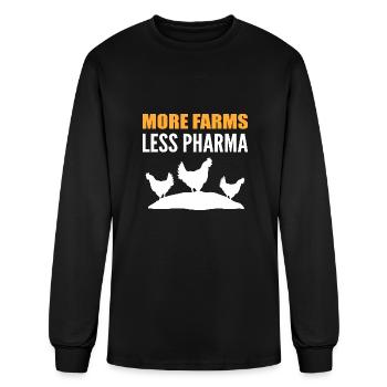 More Farms Ecologist Gift - Men's Long Sleeve T-Shirt - black - Front