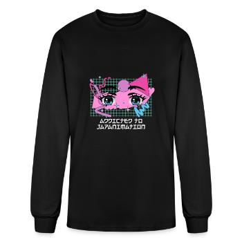 Japanimation Anime Japanese Manga Japan Hobby - Men's Long Sleeve T-Shirt - black - Front