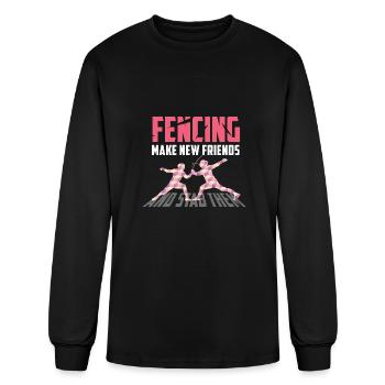 Stab them Swordsman Gift - Men's Long Sleeve T-Shirt - black - Front