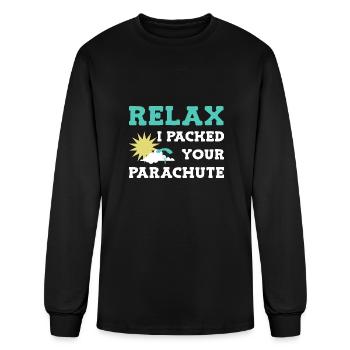 Skydiving Skydive Skydiver - Men's Long Sleeve T-Shirt - black - Front