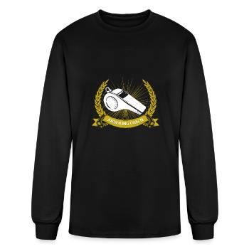 Abseiling Coach Rappelling Funny Rock Climber Humo - Men's Long Sleeve T-Shirt - black - Front