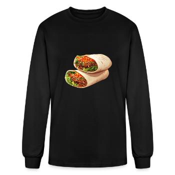 Doner Wrap Durum - Culinary Street Food Design - Men's Long Sleeve T-Shirt - black - Front