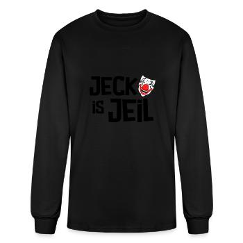 Carnaval Cologne Jeck in heart Kölle Alaaf Kölsch - T-shirt à manches longues Homme - noir - Devant