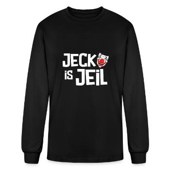 Carnaval Cologne Jeck in heart Kölle Alaaf Kölsch - T-shirt à manches longues Homme - noir - Devant