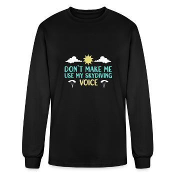 Skydiving Skydive Skydiver - Men's Long Sleeve T-Shirt - black - Front
