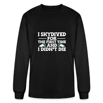 Skydiving Skydive Skydiver - Men's Long Sleeve T-Shirt - black - Front
