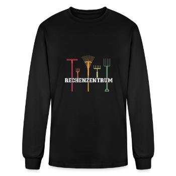 Data center gardener nursery garden - Men's Long Sleeve T-Shirt - black - Front