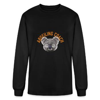 Koalified Abseiling Coach Rappelling Funny Rock Cl - Men's Long Sleeve T-Shirt - black - Front