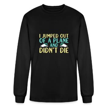 Skydiving Skydive Skydiver - Men's Long Sleeve T-Shirt - black - Front