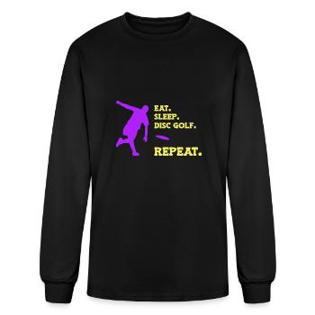 Disc Golf Disc Golfer - Men's Long Sleeve T-Shirt - black - Front