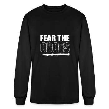 Fear the Oboes Music Lover Gift - Men's Long Sleeve T-Shirt - black - Front