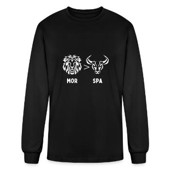 Atlas Lions Morocco Football Spain Lion Cute Funny - Men's Long Sleeve T-Shirt - black - Front