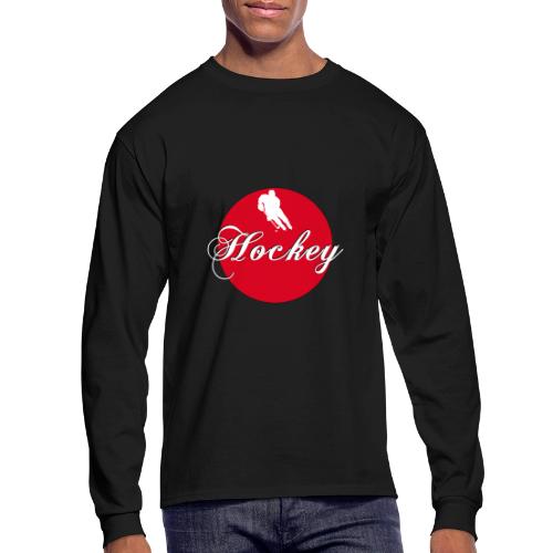 Hockey: Puck Zone - Men's Long Sleeve T-Shirt