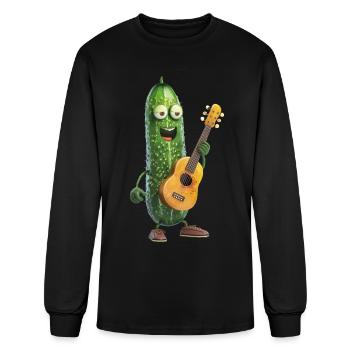 Cucumber - Men's Long Sleeve T-Shirt - black - Front