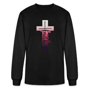 Faith - Men's Long Sleeve T-Shirt - black - Front