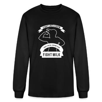 Fight Milk - Men's Long Sleeve T-Shirt - black - Front