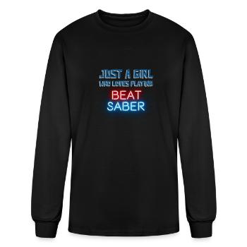 beat sabre pour les joueurs de réalité virtuelle - T-shirt à manches longues Homme - noir - Devant