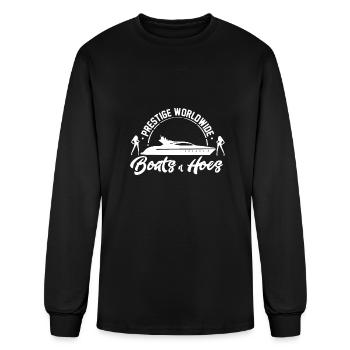 boats and hoes shirt step brothers - Men's Long Sleeve T-Shirt - black - Front
