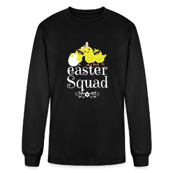 Easter squad easter chicks easter eggs - Men's Long Sleeve T-Shirt - black - Front
