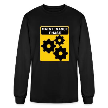 Maintenance Phase retro - Men's Long Sleeve T-Shirt - black - Front