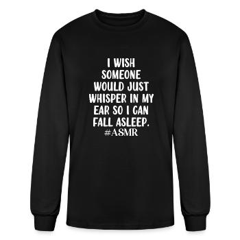 Asmr Whisper In My Ear - Men's Long Sleeve T-Shirt - black - Front