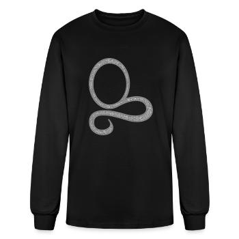 Alphabet O letter letter O initial initial O monog - Men's Long Sleeve T-Shirt - black - Front