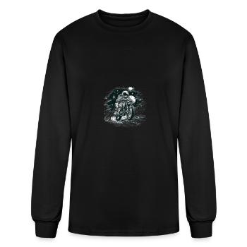 Motorcycle To The Moon For Everyone Who Loves bike - Men's Long Sleeve T-Shirt - black - Front