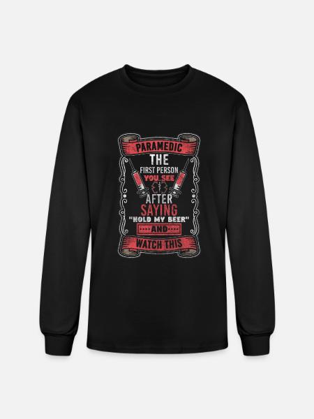 Ambulance Services Hospital Emergency Call - Men's Long Sleeve T-Shirt - black