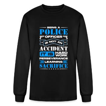 Cop Sheriff Thief Security - Men's Long Sleeve T-Shirt - black - Front