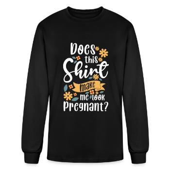 Baby Bump Baby Mom Parents - Men's Long Sleeve T-Shirt - black - Front