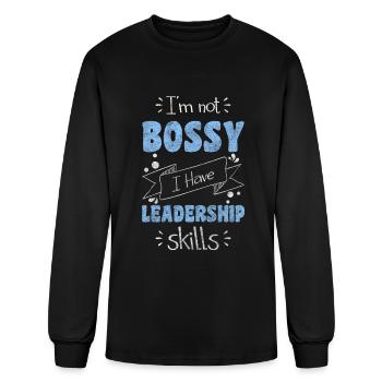Boss Office Team Office Humor - Men's Long Sleeve T-Shirt - black - Front