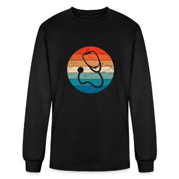 Stethoscope - Men's Long Sleeve T-Shirt - black - Front