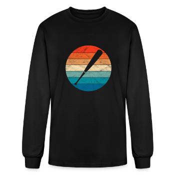 Baseball Bat - Men's Long Sleeve T-Shirt - black - Front