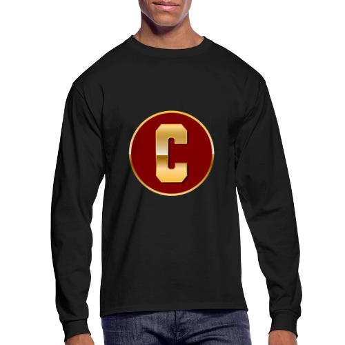 Letter C – Capital Varsity Alphabet Monogram - Men's Long Sleeve T-Shirt