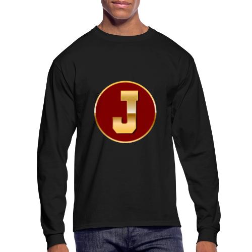 Letter J – Capital Varsity Alphabet Monogram - Men's Long Sleeve T-Shirt
