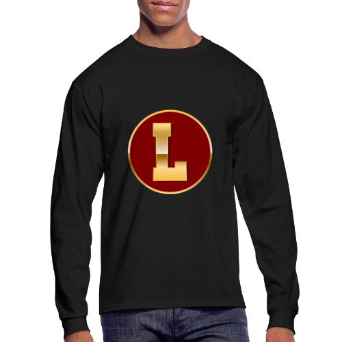 Letter L – Capital Varsity Alphabet Monogram - Men's Long Sleeve T-Shirt