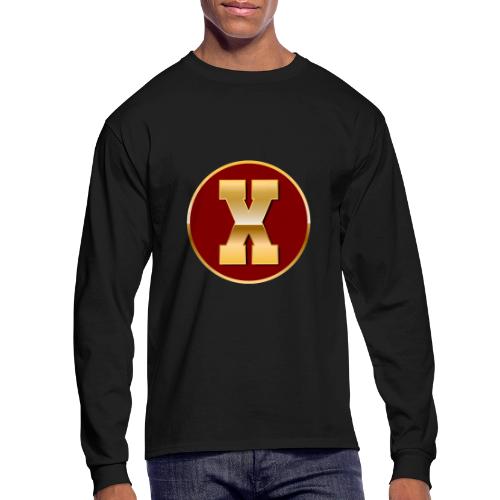 Letter X – Capital Varsity Alphabet Monogram - Men's Long Sleeve T-Shirt